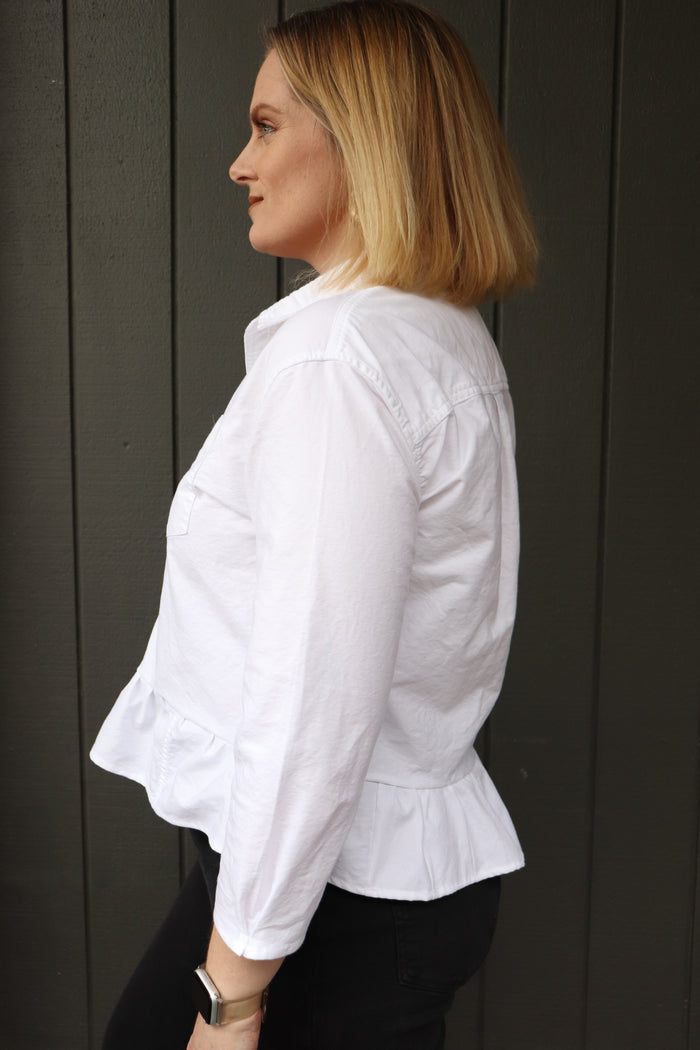 PEPLUM WHITE