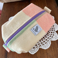 LAMBSWOOL, purple zip.