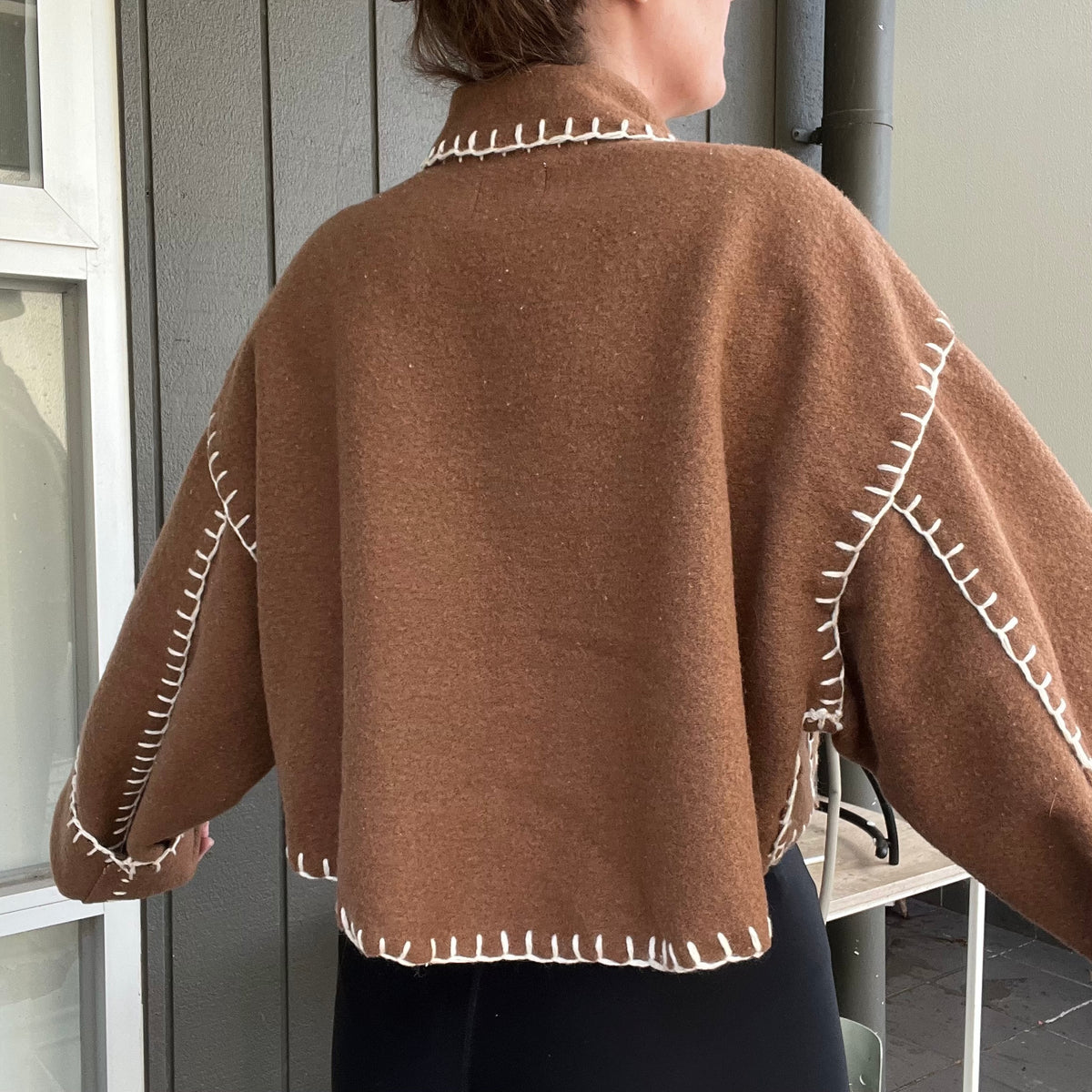 Jacket Crop Marron