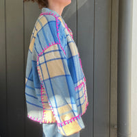 Jacket Bleu et Rose