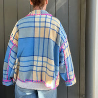 Jacket Bleu et Rose