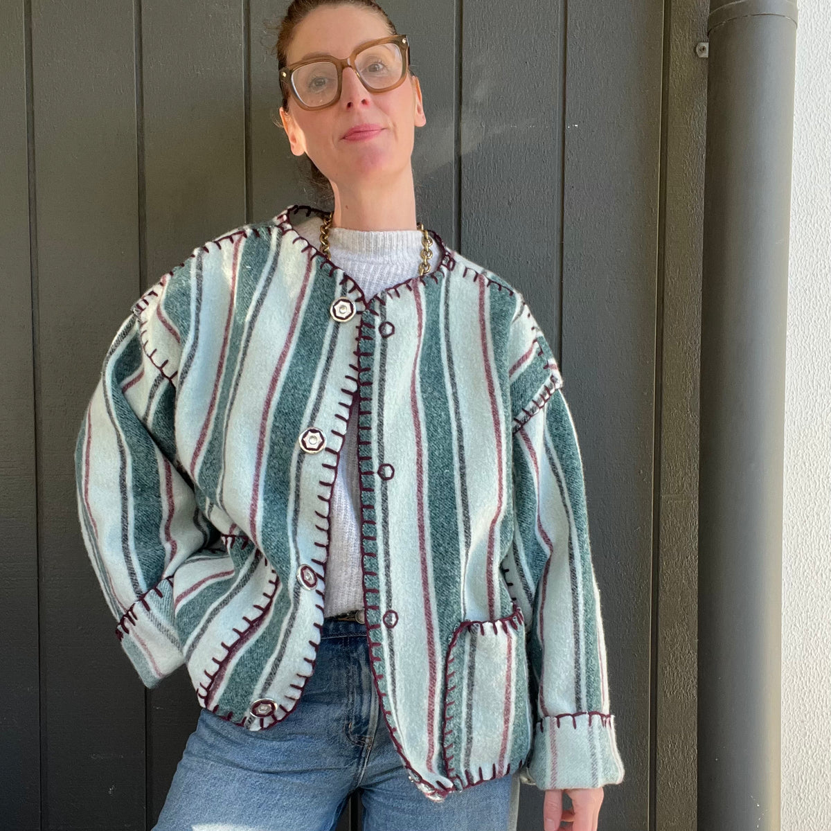 Jacket a rayures