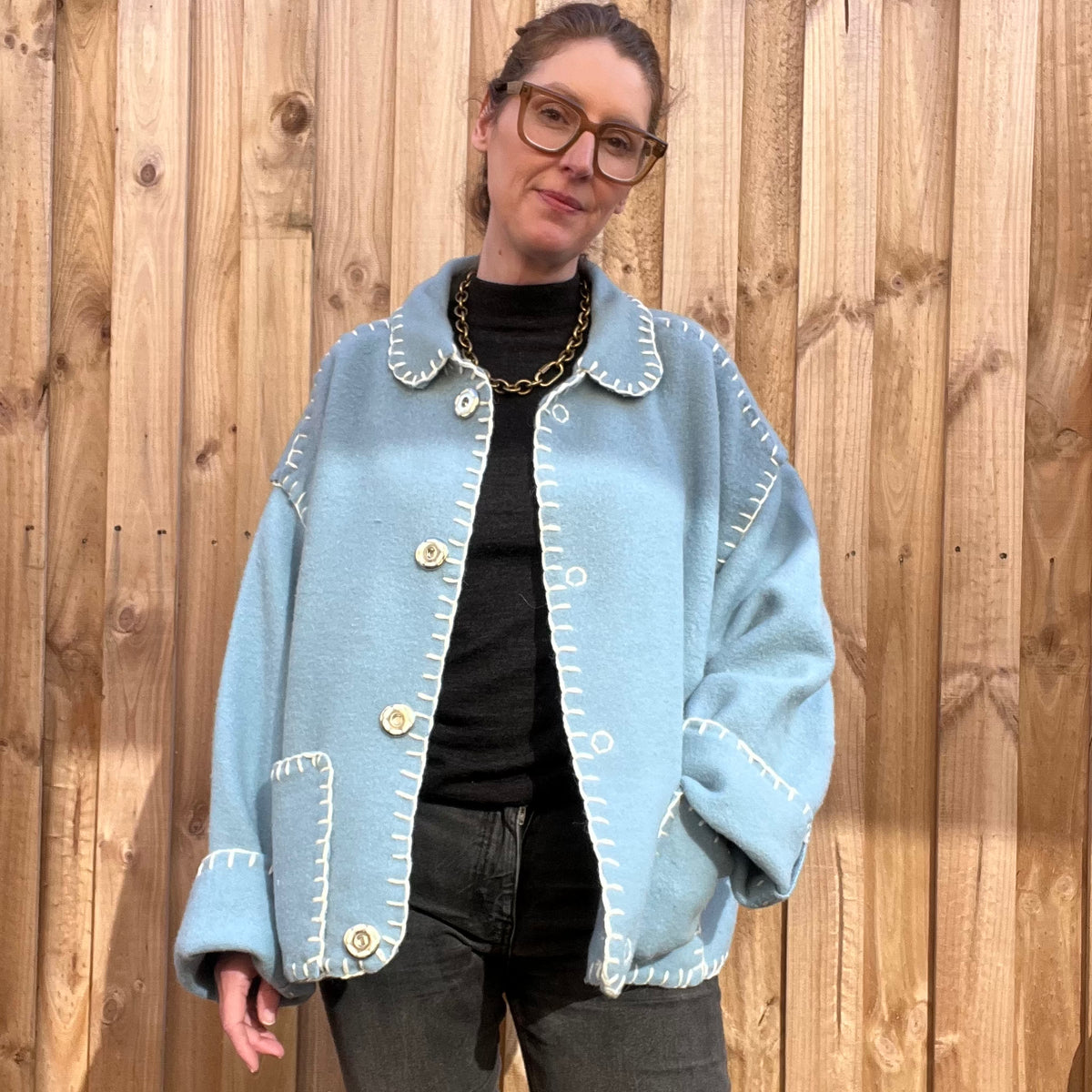 JACKET BLEU CLAIR