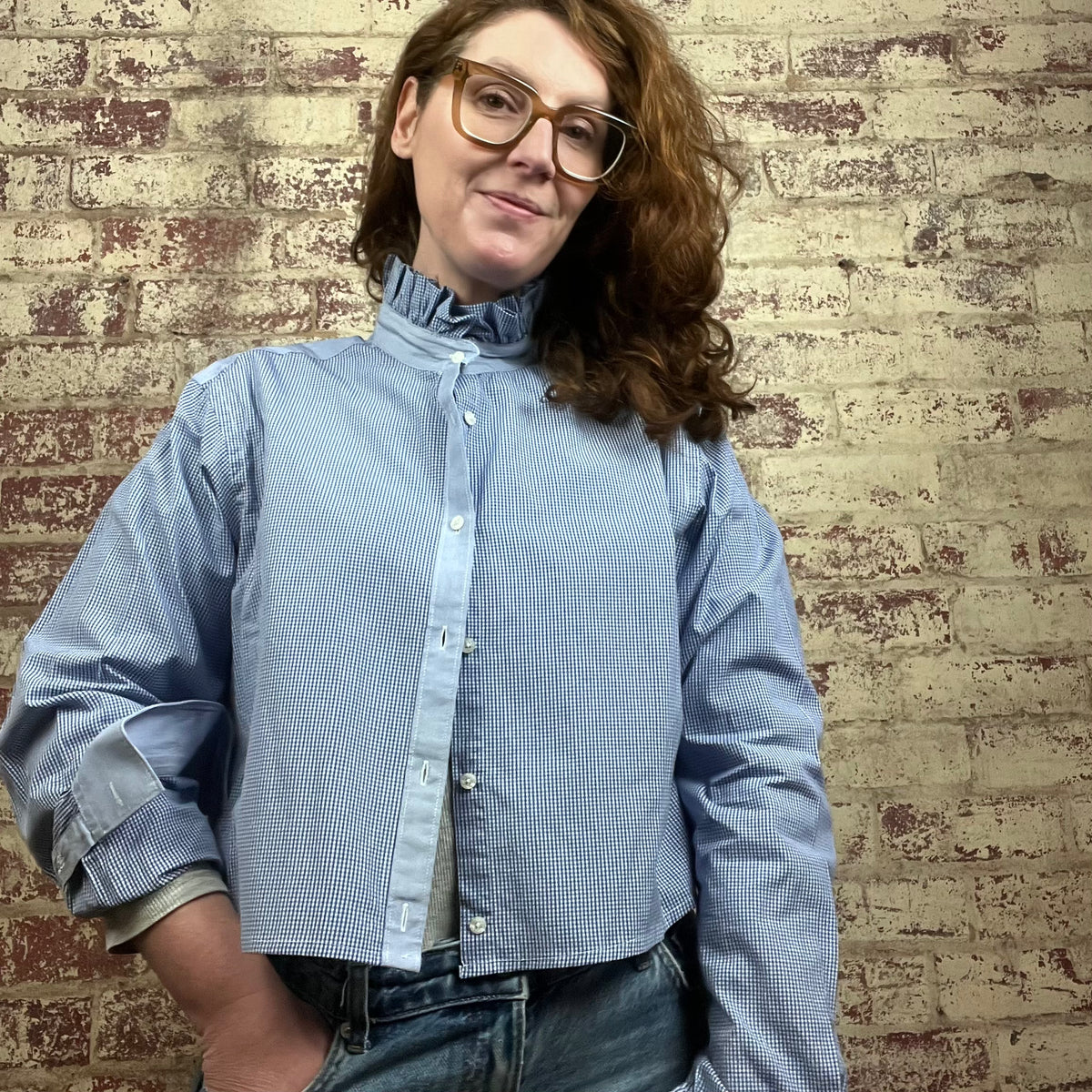 Gingham Bleu et Blanc