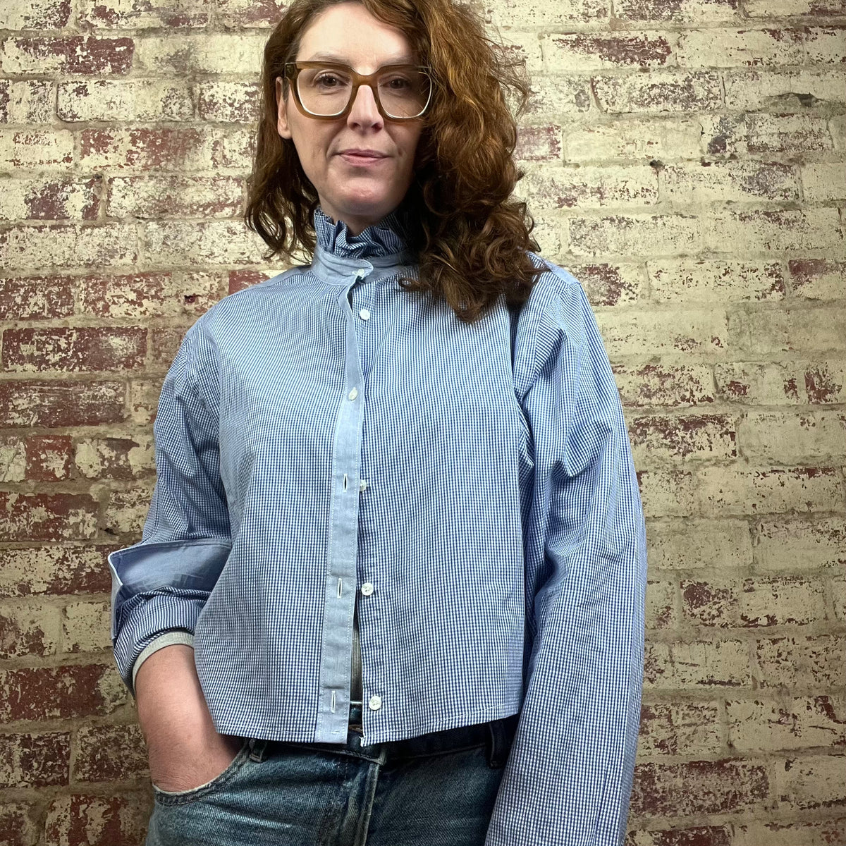 Gingham Bleu et Blanc