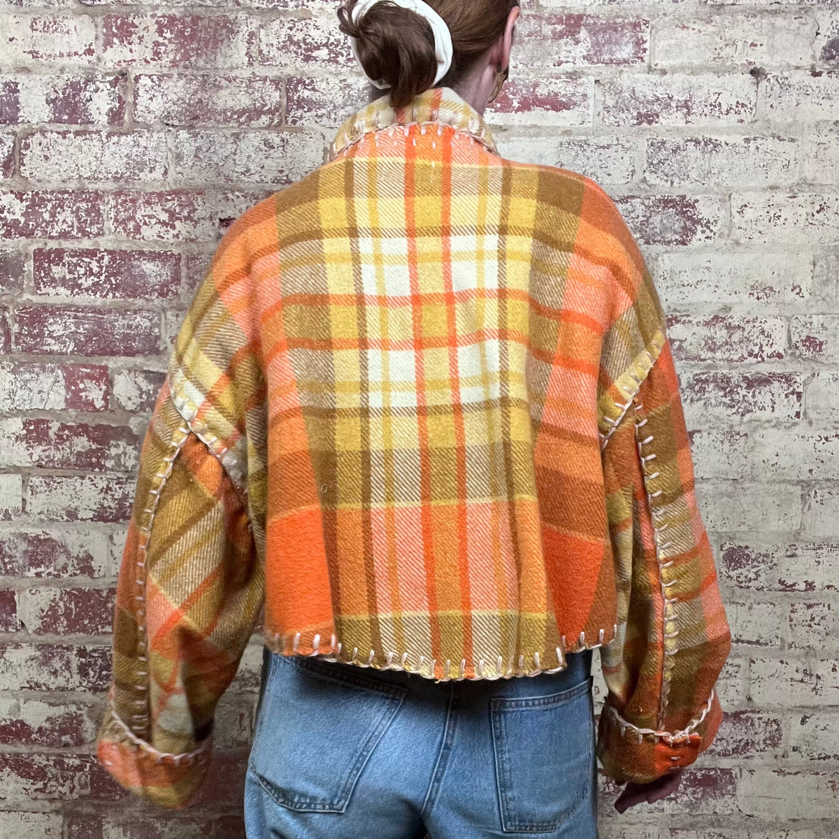 Jacket Crop Orange