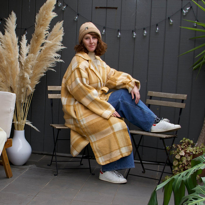 Trench Jacquard Jaune
